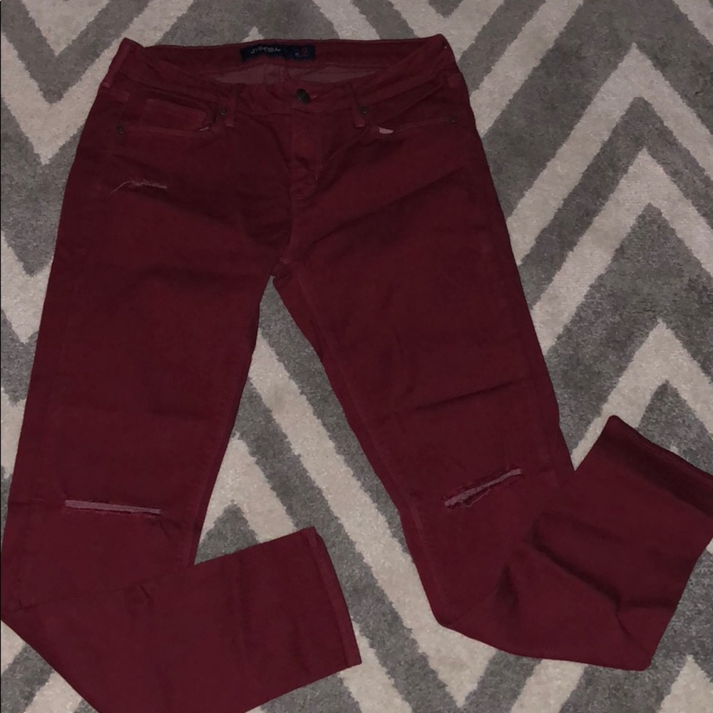 Burgundy Jeggings - Size 9